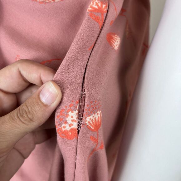 Free People Size 12 Cross Back Fit & Flare Pinup Retro Mini Floral Dress FLAWED* - Picture 13 of 14